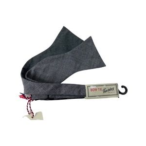 Bow Tie Tuesday Gray Cotton Self-tie Bow Tie NWT